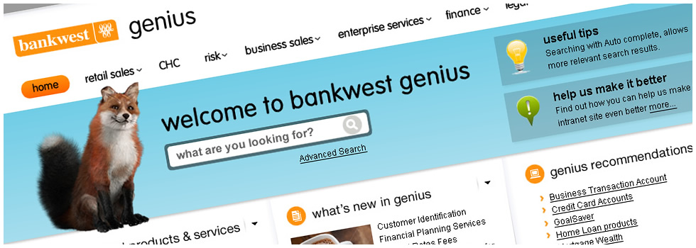 Bankwest Genius - Knowledge Base
