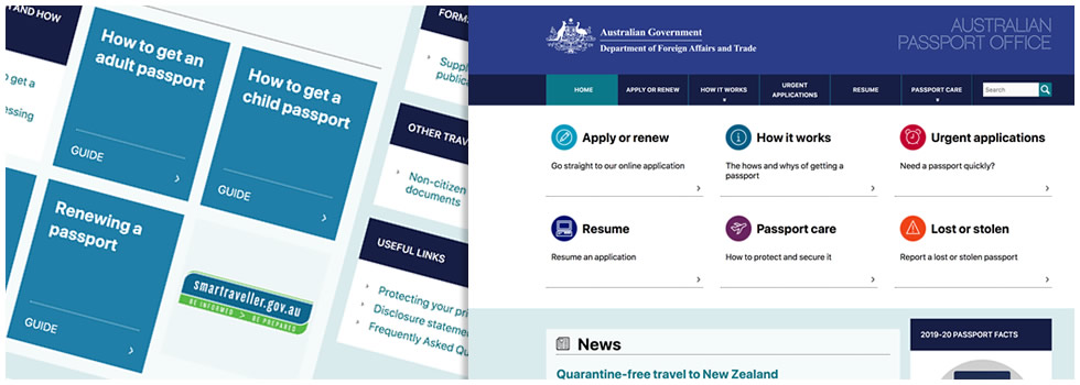 DFAT Passports.gov.au - Australian Passports customer portal